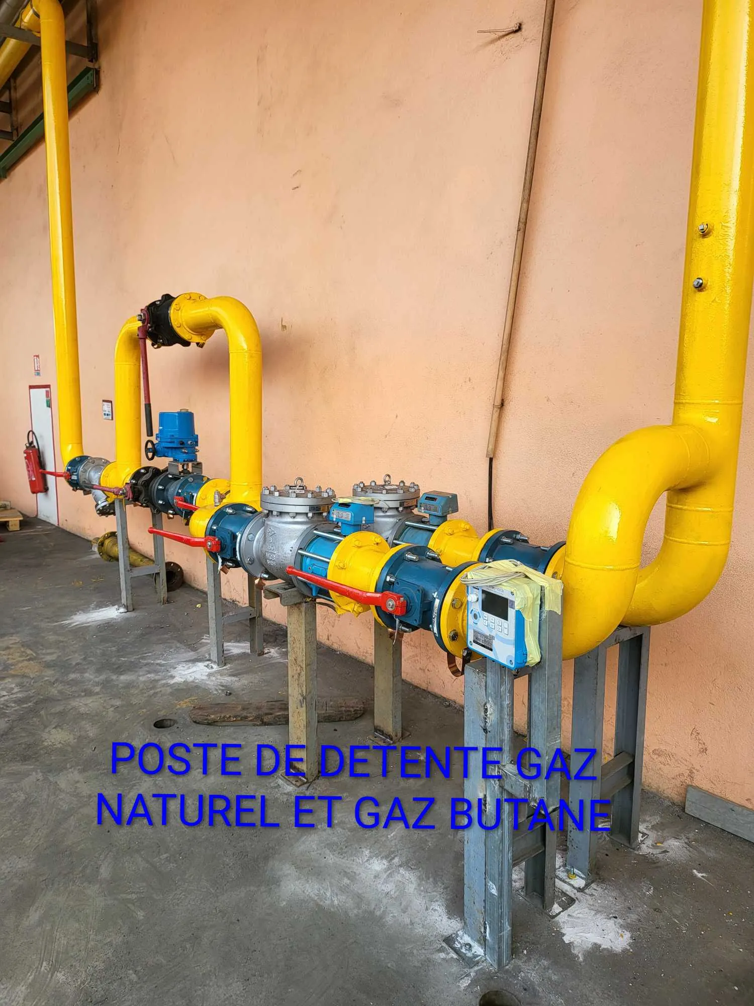 Panoplie de vanne du réseau gaz naturel et gaz GPL